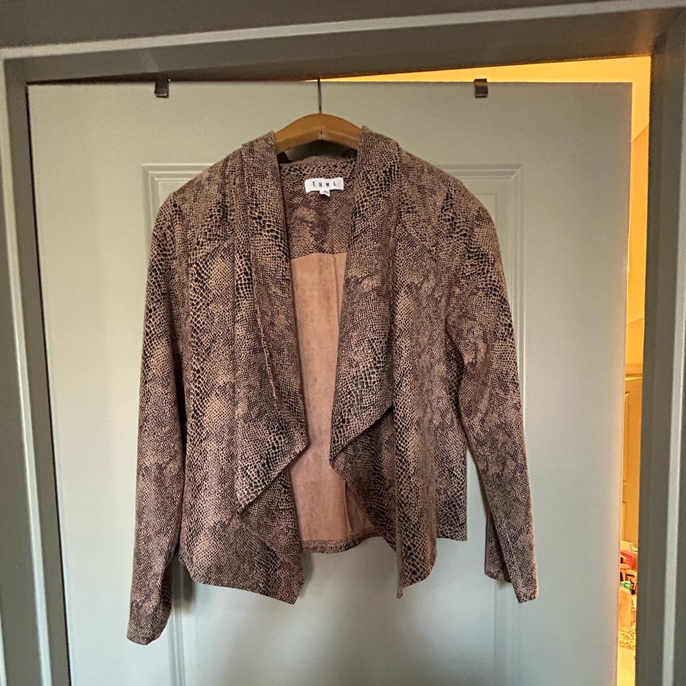 Snakeskin print jacket
